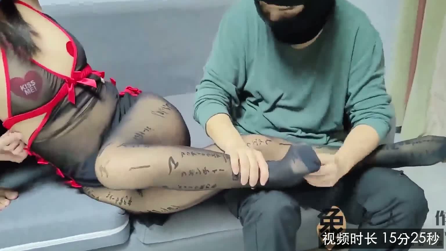 【象人】小秋乳贴纱衣前手吊缚双人TK